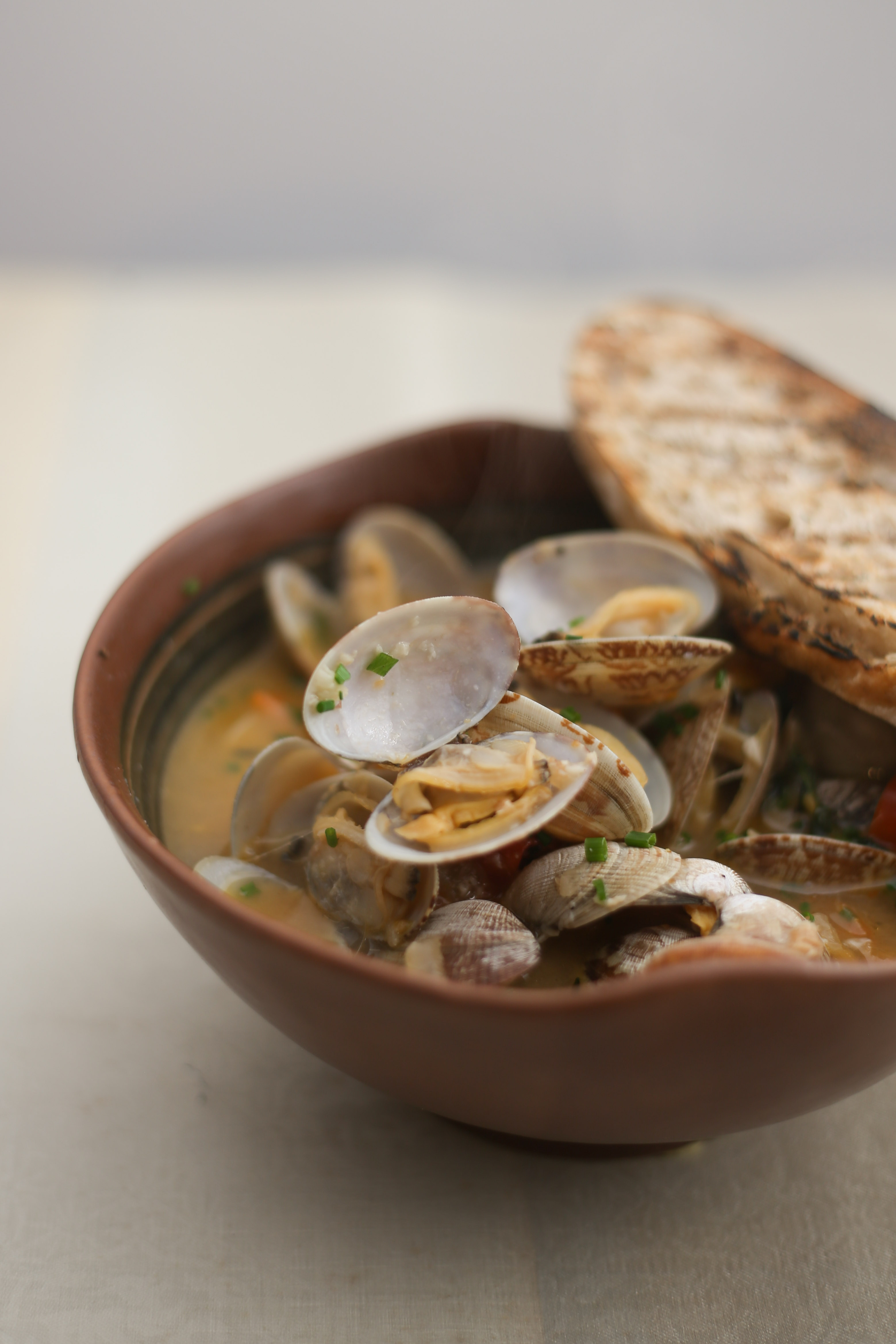 Clams in White Wine